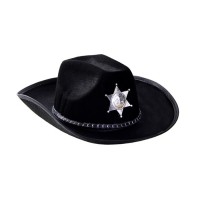 Şerif Şapkası Siyah Yetişkin