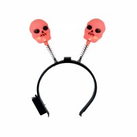 İskelet Kuru Kafa Işıklı Taç Cadılar Bayramı